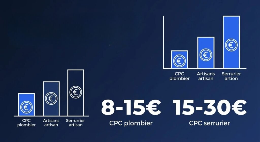 Plombier consultant le tableau de bord de sa fiche Google optimisée | Optileo