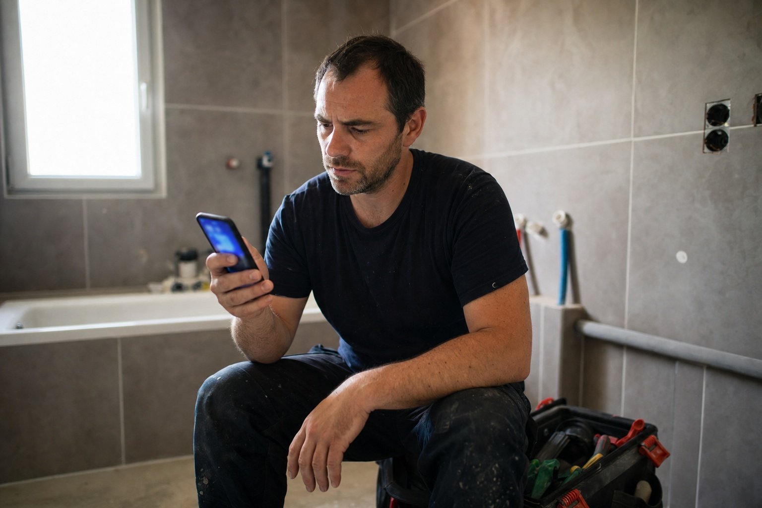 Coiffeuse vérifiant la cohérence de ses fiches Google Business sur tablette | Optileo